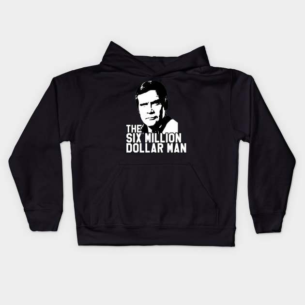 Six Million Dollar Man Kids Hoodie by Christyn Evans